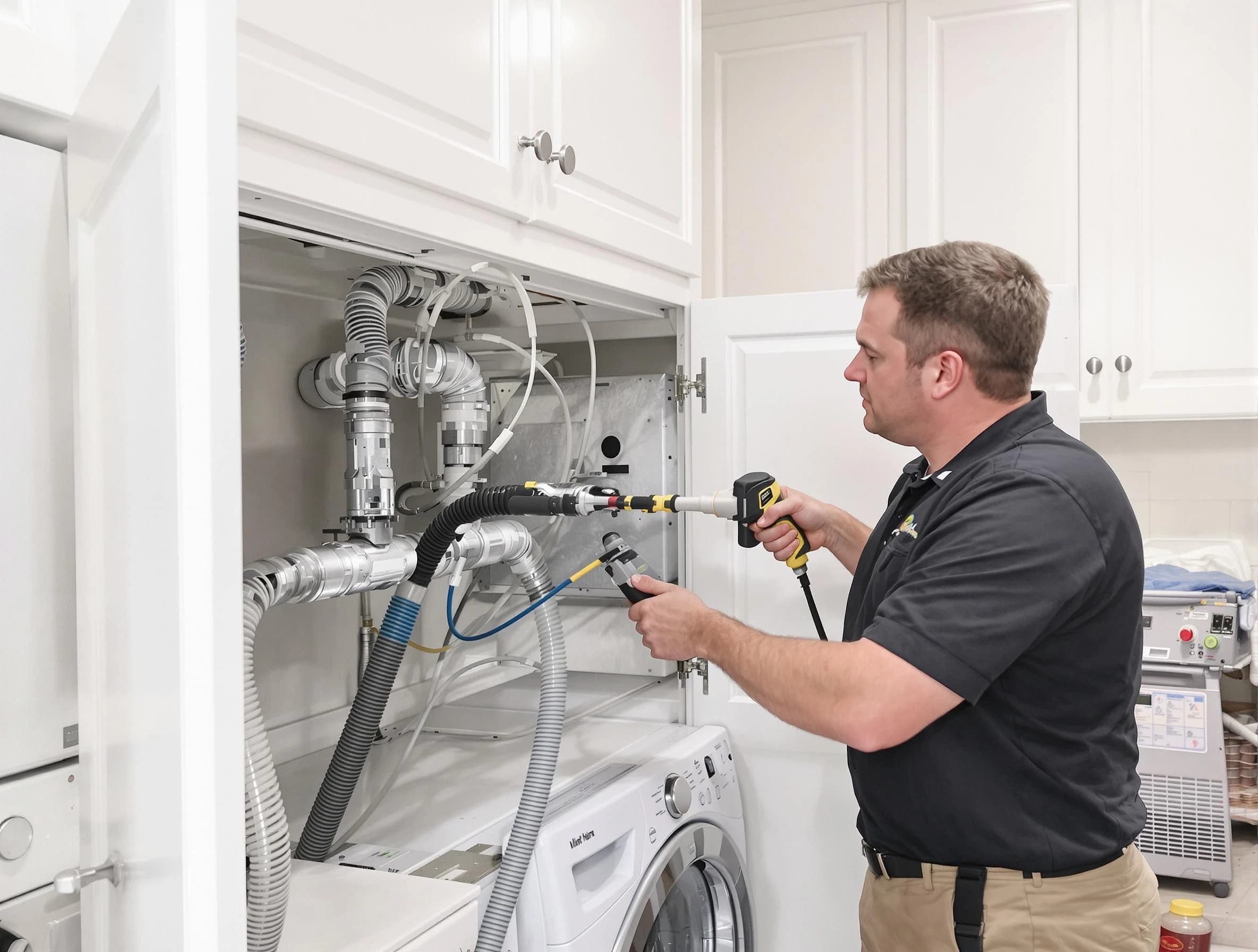 Wheat Ridge Dryer Vent Cleaning professional removing severe blockage from a clogged dryer vent in Wheat Ridge