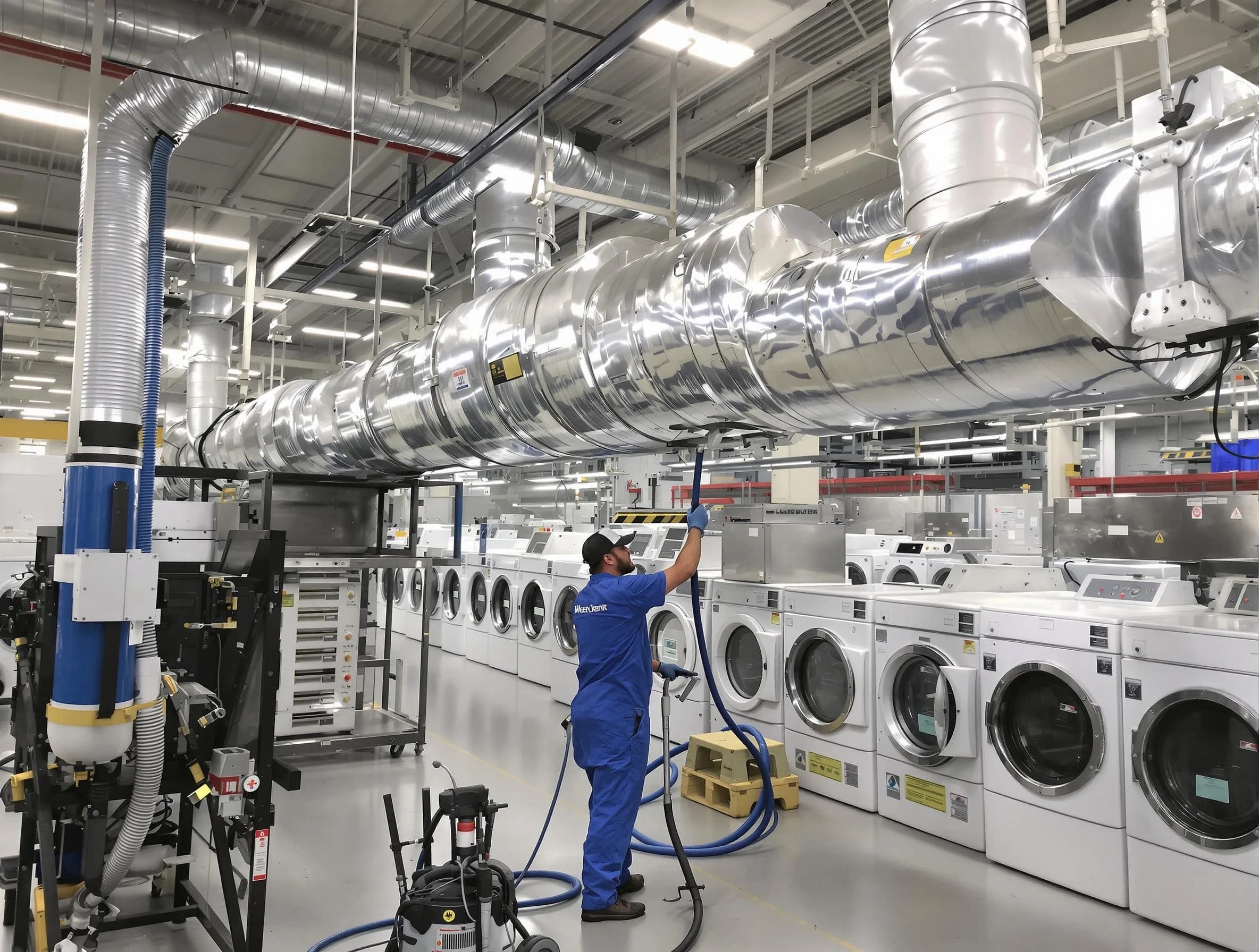 Wheat Ridge Dryer Vent Cleaning team performing heavy-duty industrial dryer vent cleaning in Wheat Ridge